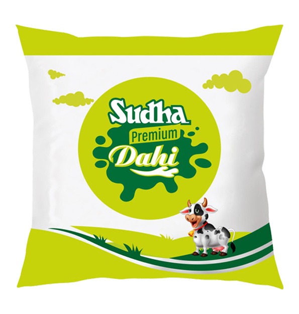 Premium dahi green pouch